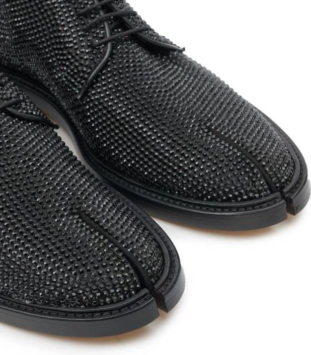 Maison Margiela Tabi brogues verfraaid met stras Zwart