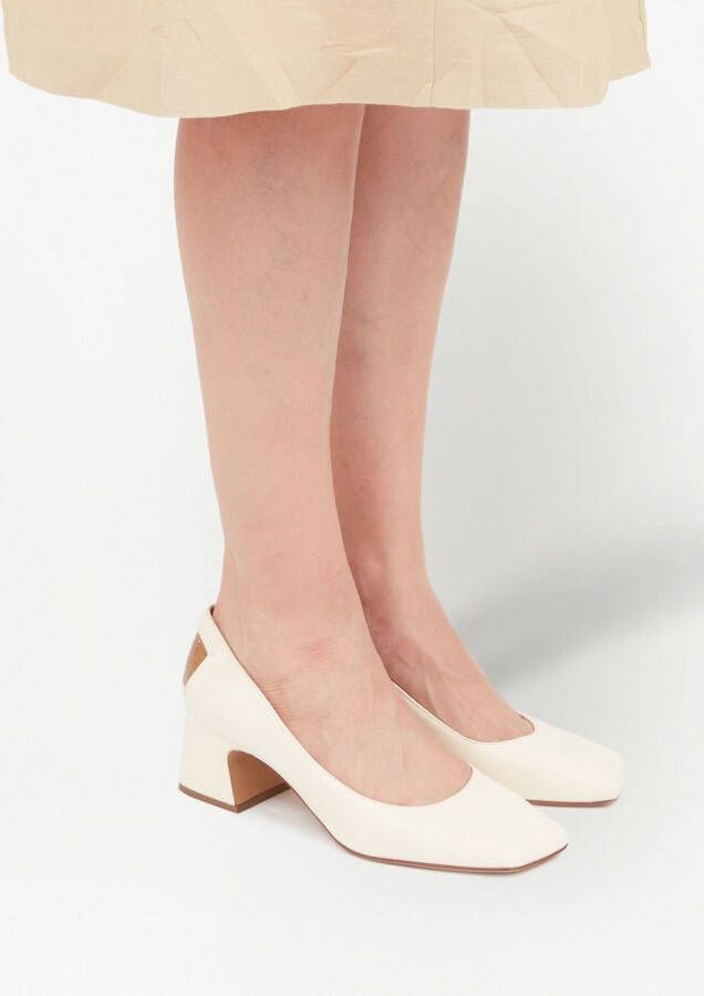 Maison Margiela Décortiqué 60mm pumps met vier stiksels Wit