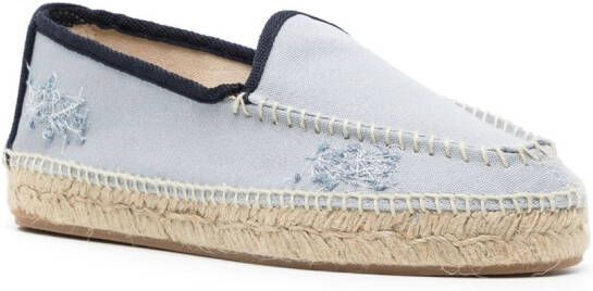 Maison Margiela Espadrilles met borduurwerk Blauw