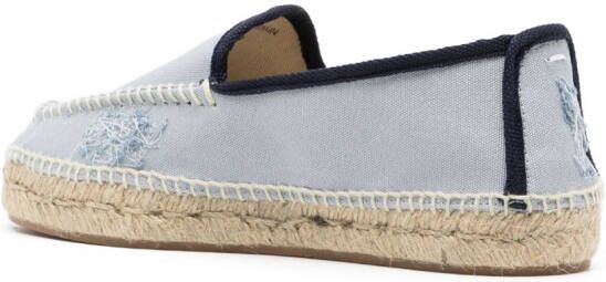 Maison Margiela Espadrilles met borduurwerk Blauw