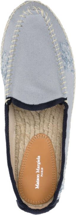 Maison Margiela Espadrilles met borduurwerk Blauw
