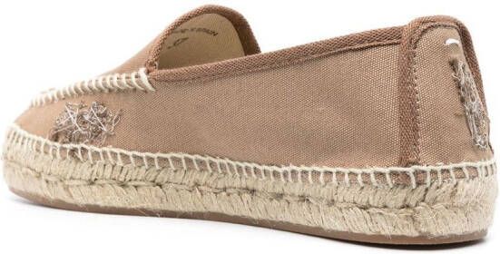 Maison Margiela Espadrilles met borduurwerk Beige