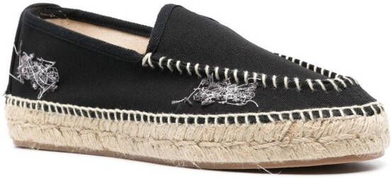 Maison Margiela Espadrilles met borduurwerk Zwart