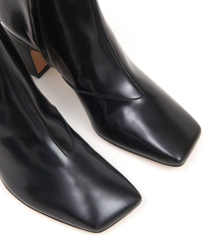 Maison Margiela Décortiqué 60 laarzen met vier stiksels Zwart