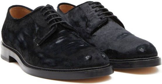 Maison Margiela Oxford fluwelen schoenen Zwart