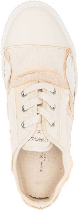 Maison Margiela Inside-out canvas sneakers Beige