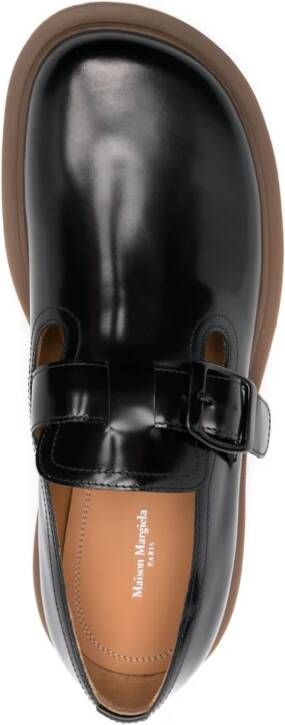 Maison Margiela Ivy leren gespschoenen Zwart