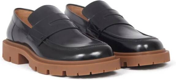 Maison Margiela Ivy leren loafers Zwart