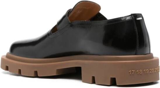 Maison Margiela Ivy leren loafers Zwart