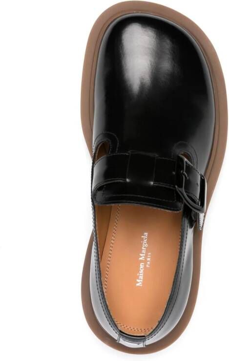 Maison Margiela Ivy leren loafers Zwart