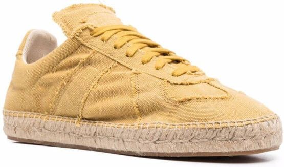 Maison Margiela Jute sneakers met espadrille zool Geel