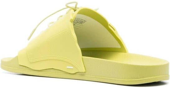 Maison Margiela Badslippers met veters Groen