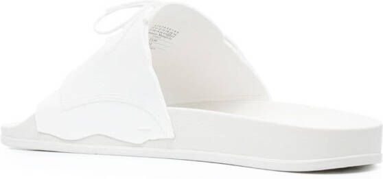 Maison Margiela Badslippers met veters Wit