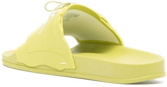 Maison Margiela Badslippers met veters Groen