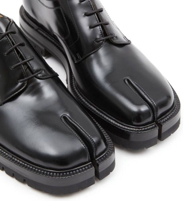 Maison Margiela Tabi derby veterschoenen Zwart