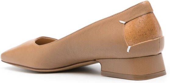 Maison Margiela Leren ballerina's Bruin