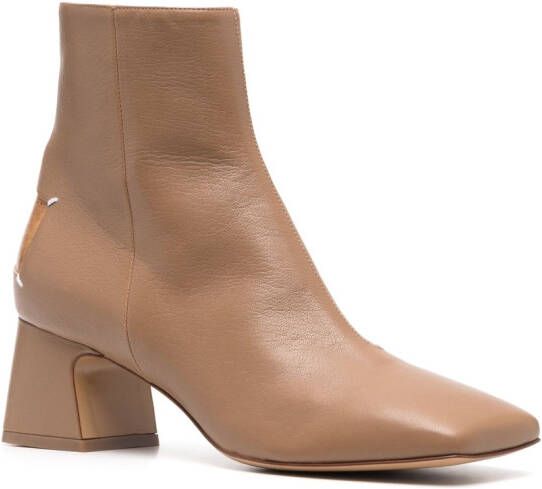 Maison Margiela Décortiqué 60 laarzen met vier stiksels Bruin