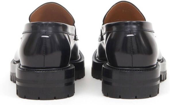 Maison Margiela Tabi leren loafers Zwart