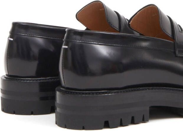 Maison Margiela Tabi leren loafers Zwart