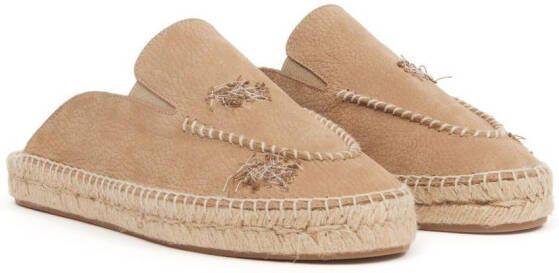 Maison Margiela Espadrilles met borduurwerk Beige