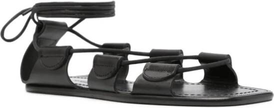 Maison Margiela Leren sandalen Zwart