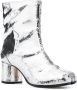 Maison Margiela Tabi 60mm enkellaarzen met spiegeleffect Zilver - Thumbnail 2