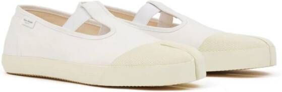 Maison Margiela On the Deck Tabi canvas pumps Wit