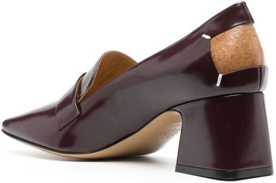 Maison Margiela Décortiqué 60mm schoenen met vier stiksels Rood