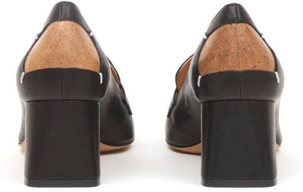 Maison Margiela Four Stitches Décortiqué loafers Zwart