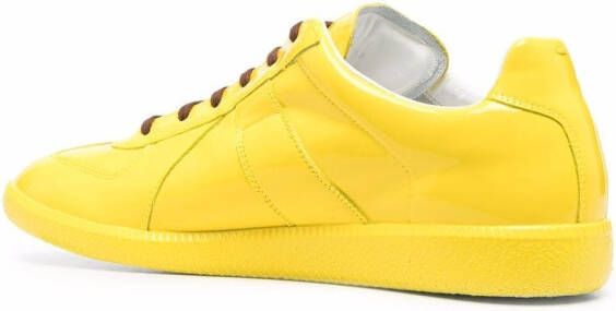 Maison Margiela Replica glanzende sneakers Geel