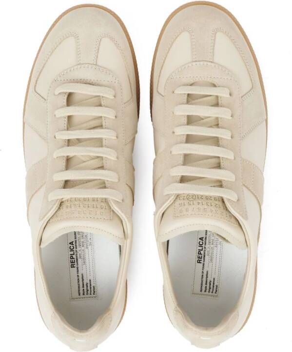 Maison Margiela Replica low-top leren sneakers Wit