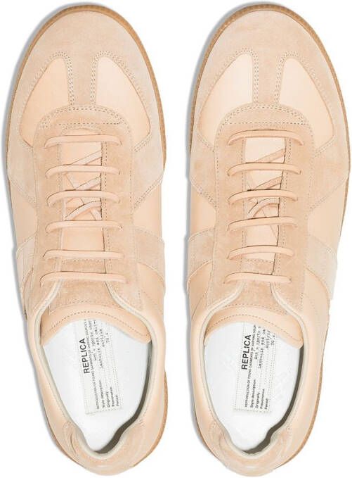 Maison Margiela Replica low-top leren sneakers Beige