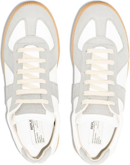 Maison Margiela Replica low-top leren sneakers Wit