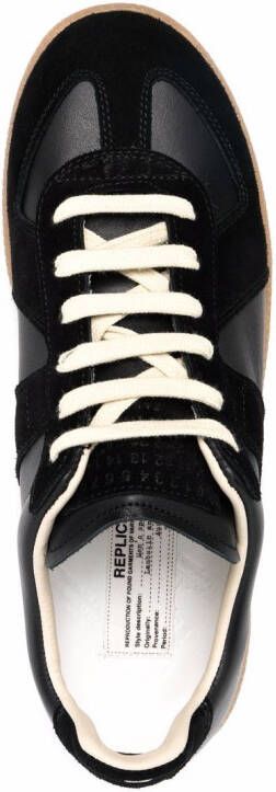 Maison Margiela Replica low-top leren sneakers Zwart