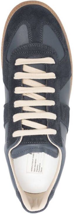 Maison Margiela Replica low-top leren sneakers Blauw