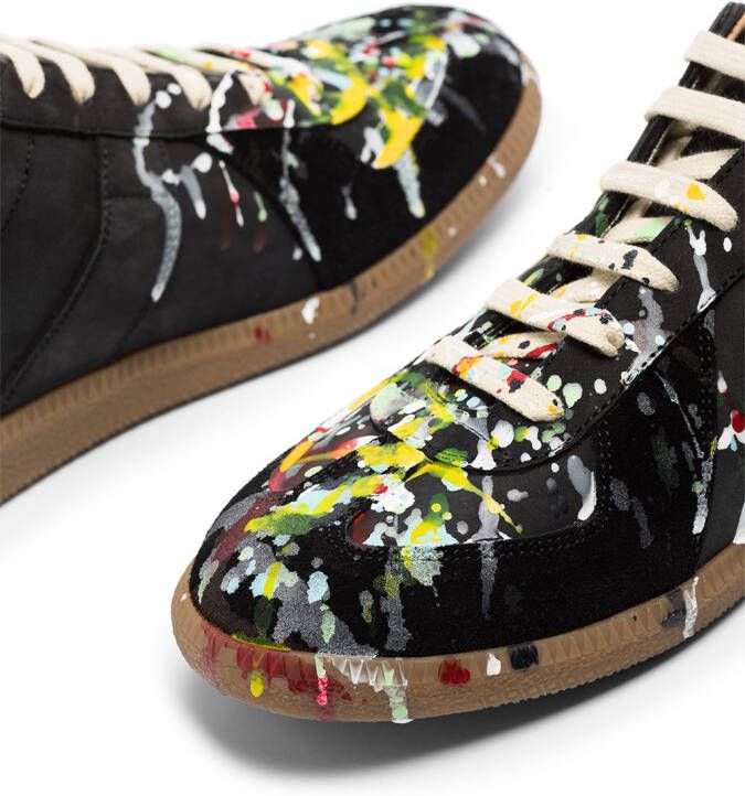 Maison Margiela Paint Replica low-top sneakers Zwart