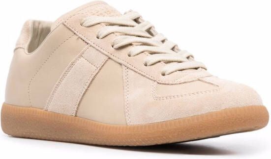 Maison Margiela Replica low-top leren sneakers Beige