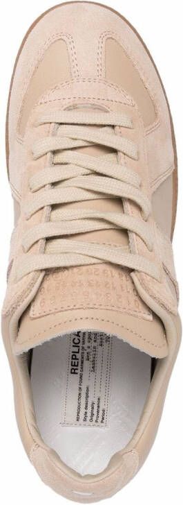 Maison Margiela Replica low-top leren sneakers Beige