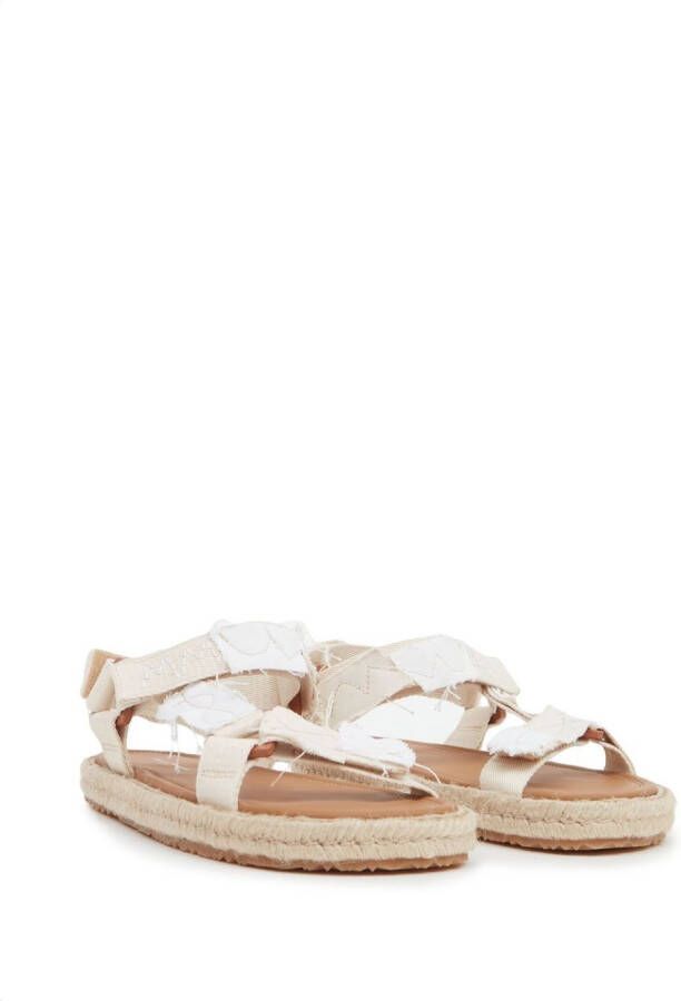 Maison Margiela Sandalen met patchwork Beige