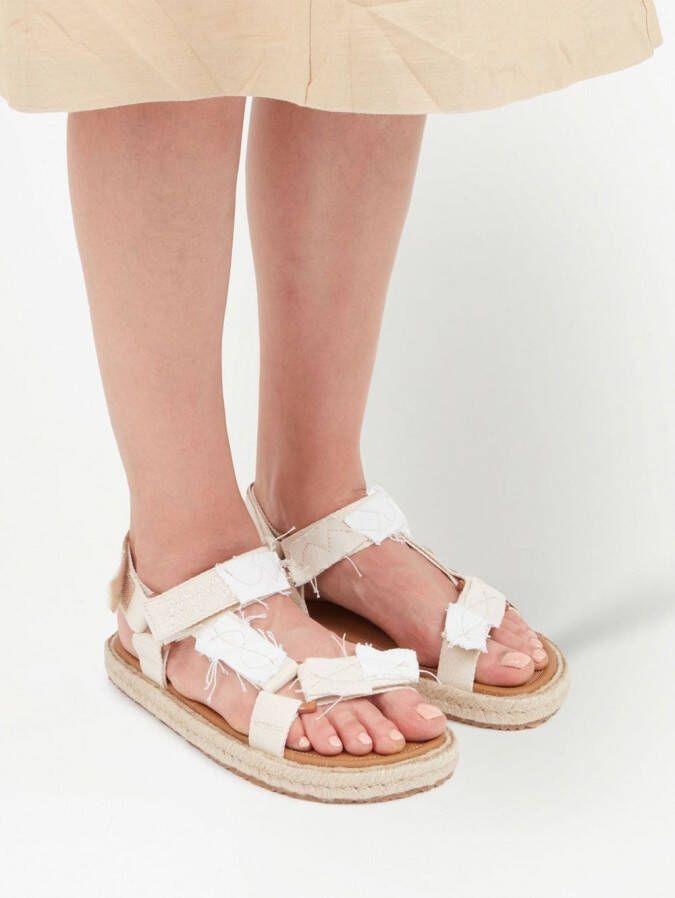 Maison Margiela Sandalen met patchwork Beige