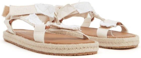 Maison Margiela Sandalen met patchwork Wit