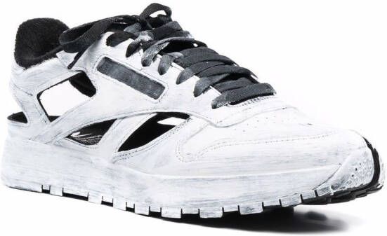 Maison Margiela x Reebok Tabi Decortique leren sneakers Wit