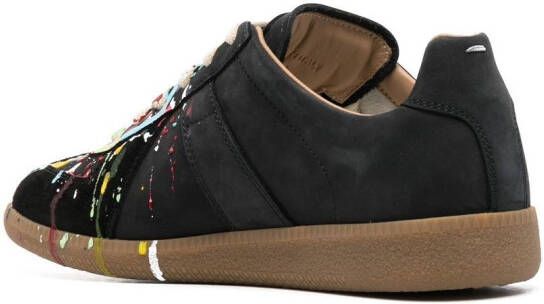 Maison Margiela Paint Replica low-top sneakers Zwart