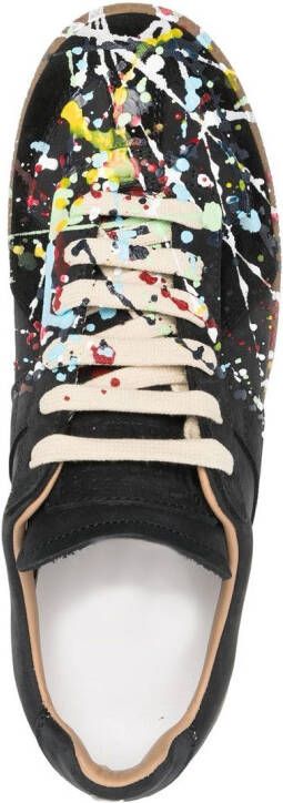 Maison Margiela Paint Replica low-top sneakers Zwart