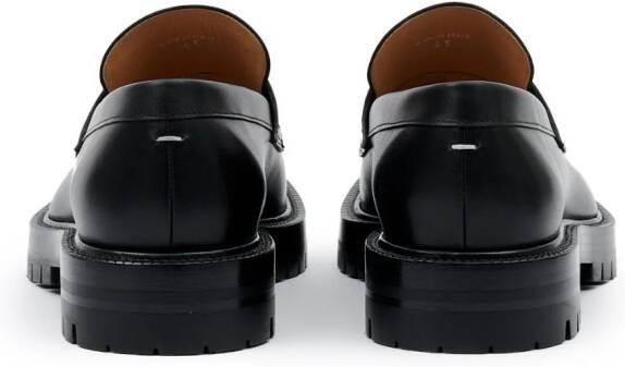 Maison Margiela Tabi leren loafers Zwart