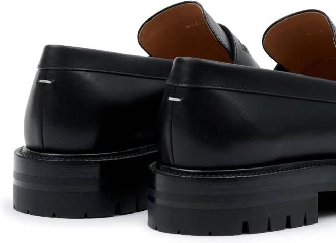 Maison Margiela Tabi leren loafers Zwart