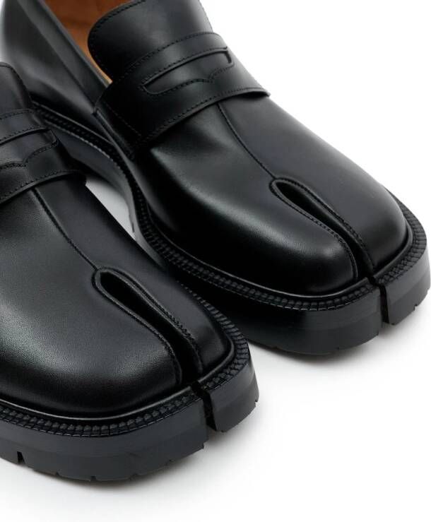 Maison Margiela Tabi leren loafers Zwart