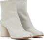 Maison Margiela Tabi 80mm leren enkellaarzen Beige - Thumbnail 2