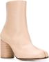 Maison Margiela Tabi 80mm leren enkellaarzen Beige - Thumbnail 2