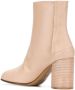 Maison Margiela Tabi 80mm leren enkellaarzen Beige - Thumbnail 3